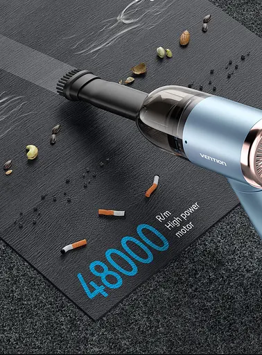 Пылесос автомобильный Vention 5000 Pа 70 Вт Li-Ion USB-C 4000 мА/ч синий - фото 6