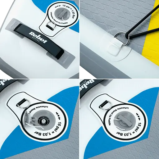 SUP дошка Rebel Active 350 см з аксесуарами сапборд 150 кг 350 x 81 х 15 см White - фото 9