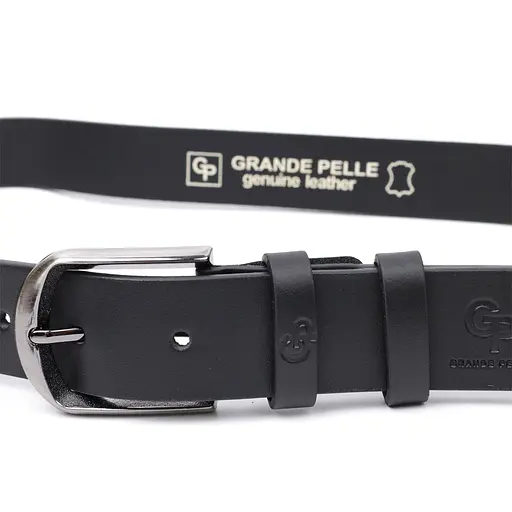 Ремінь шкіряний Grande Pelle чоловічий 3,4х120 см acs0026893 - фото 3