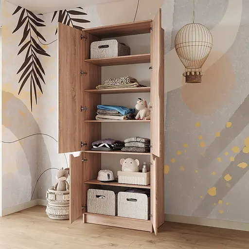 Шафа розпашна MebelStar 4Д Лілу 80x40x210 см Дуб сонома (MBS-1415) - фото 3