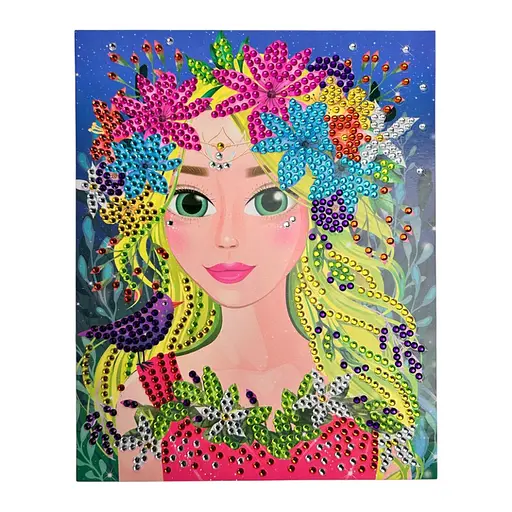 Набір для творчості Діамантова мозаїка "Чарівниця лісу" Апельсин НТ-26-09 - фото 2