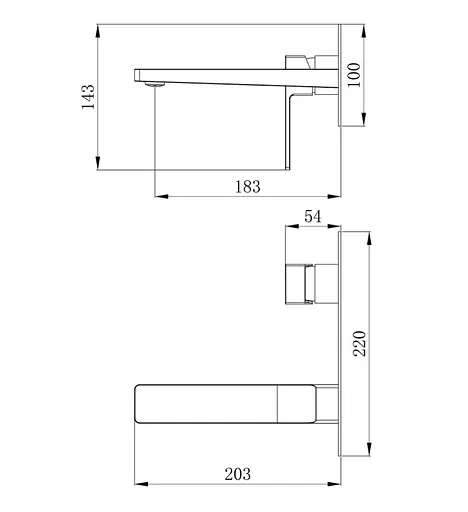 Змішувач для раковини Qtap прихованого монтажу Gemini, Chrome (k35) QTGEM273CRM45693 - фото 8