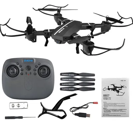 Квадрокоптер з корпусом, що складається RC DRONE 8807 HD WiFi камера - фото 5
