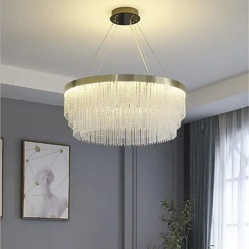 Изысканная подвесная LED люстра в латунном корпусе Ø 60 см Ст. M 221-600 | Line F - фото 3