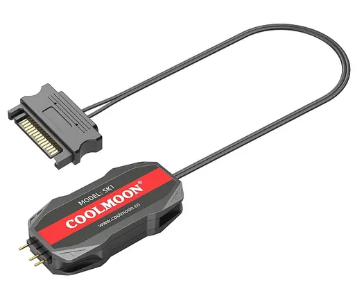 Контролер Coolmoon SK1 BLACK ARGB 3PIN to SATA з пультом (SK1 BLACK) - фото 4