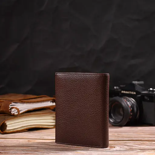 Мужской кожаный кошелек Canpellini 10х13х1 см acs0025700 - фото 7