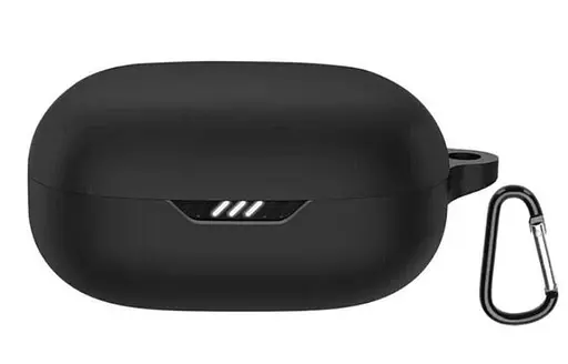 Чехол-накладка DK для JBL Wave Flex 2 | Silicone Candy Friendly с карабином (016465) (black) - фото 2