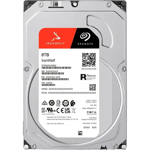 Жесткий диск 3.5" Seagate IronWolf 8TB SATA 256MB (ST8000VN002) [141011] - фото 4