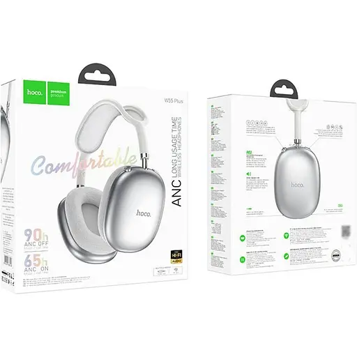 Навушники Hoco W55 Plus Silver [142664] - фото 5