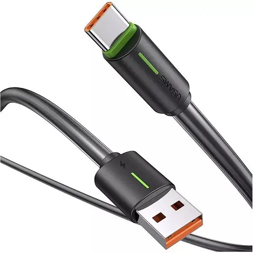 Кабель Usams SJ732 USB-A to USB-C 18W 1m Black (SJ732USB01) [138974] - фото 4