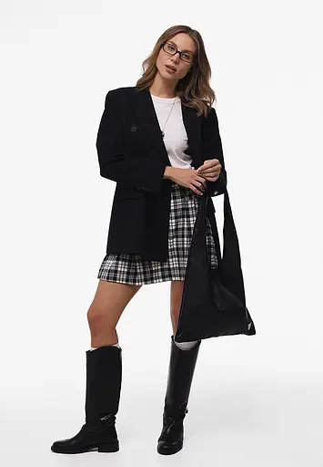 Шкіряна сумка шопер Nika чорний андора - фото 3