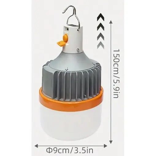 Подвесной кемпинговый фонарь лампа PRC BL-1010 аккумуляторная с крючком аварийная 2 х 18650 LED+COB 25 Вт - фото 3