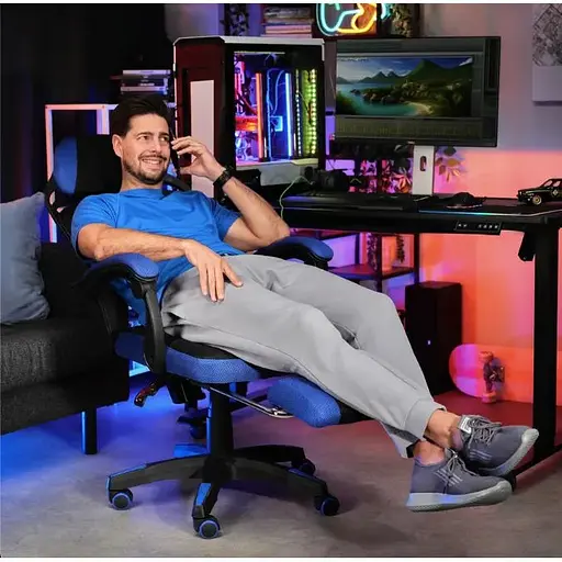 Геймерское кресло Di Volio Sporte синий - фото 7