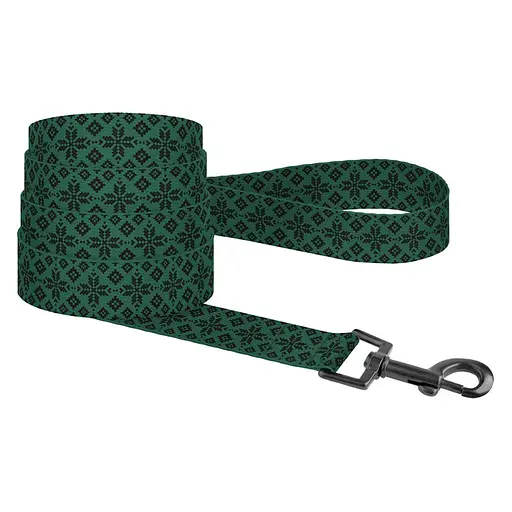Поводок для собак Баркси Urban патриотический Вышиванка зеленая - фото 3