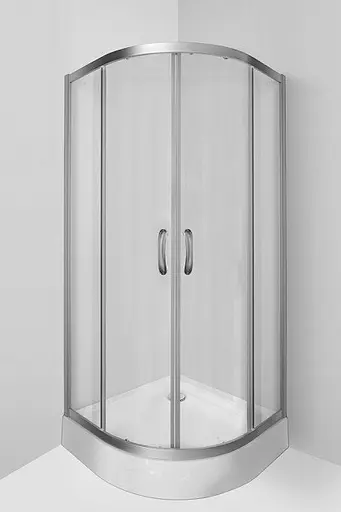 Душевая кабина AM.PM Bliss Round 3/ 4 90x90 без поддона, профиль хром, матовое стекло W56G-301-090CM - фото 4