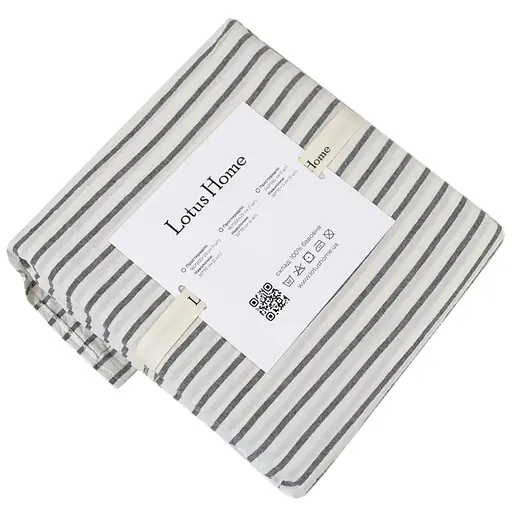 Простыня с наволочками Lotus Home Timeless 240х260 см антрацит (svt-2000022350327) - фото 6