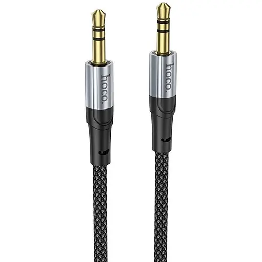 Аудiокабель Hoco UPA26 AUX Fresh audio cable 1 м чорний - фото 1