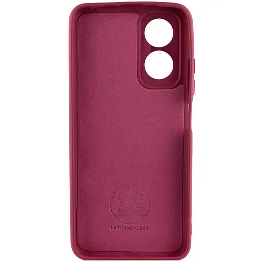 Чохол Silicone Cover Lakshmi Full Camera (A) для Oppo A17 Бордовий / Marsala - фото 2