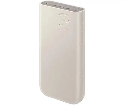 Акумулятор зовнішній SAMSUNG Battery Pack 20000 mAh 45 W (EB-P4520XUEGEU) бежевий - фото 3