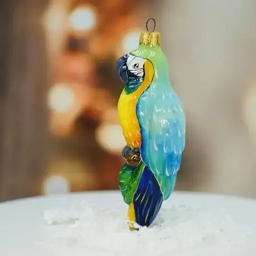 Ялинкова прикраса Різдвяні історії Папуга тропічний Ара скло (4820001045499) - фото 5