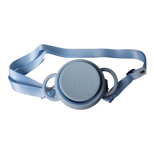 Безопасная пищевая силиконовая складная чашка oldbro 450 мл SKY blue - фото 3