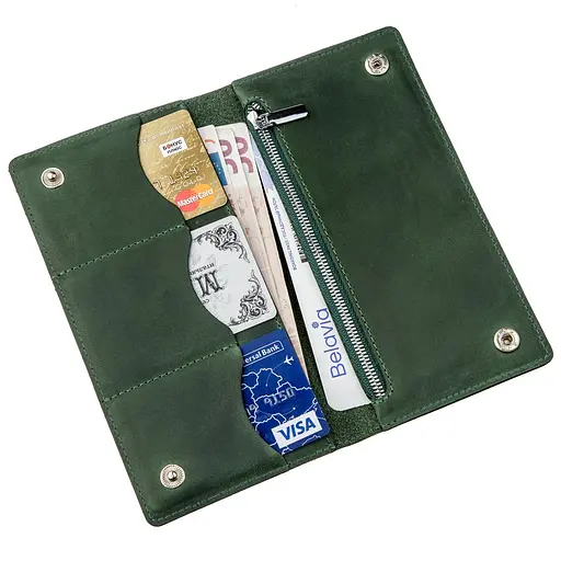 Кожаный портмоне Shvigel 19х9.5х1 см acs0016043 - фото 3