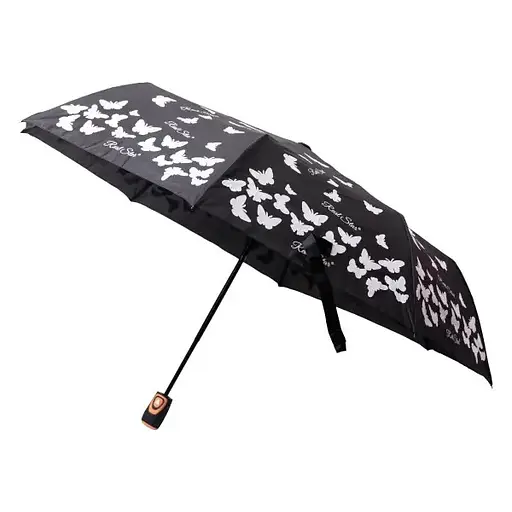 Зонт Yiwu HP-23-2B полуавтомат складной 97 см черный - фото 1