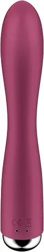 Вібратор-кролик Satisfyer Spinning Rabbit 1 20 см бордовий - фото 4