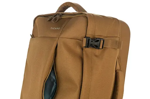 Tucano Сумка дорожная на 2-х колесах, Tugo S Trolley, 34л, полиэстер, коричневая - фото 7