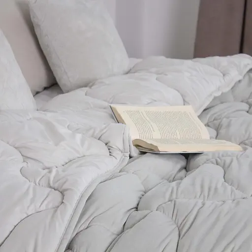 Ковдра ТЕП Velour 200x210 см світло-сірий (1-04872_34485) - фото 6