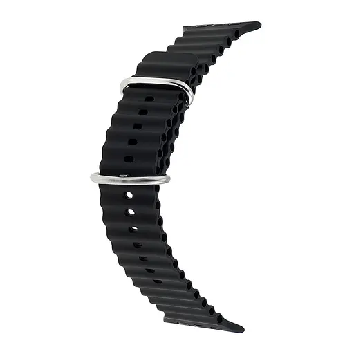 Ремінець Apple Watch Silicone Ocean Band Ultra 42/44/45/46/49 mm Чорний - фото 2