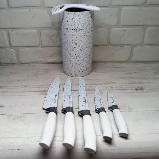 Набор кухонных ножей 7 предметов с подставкой Edenberg EB-5103 - фото 4