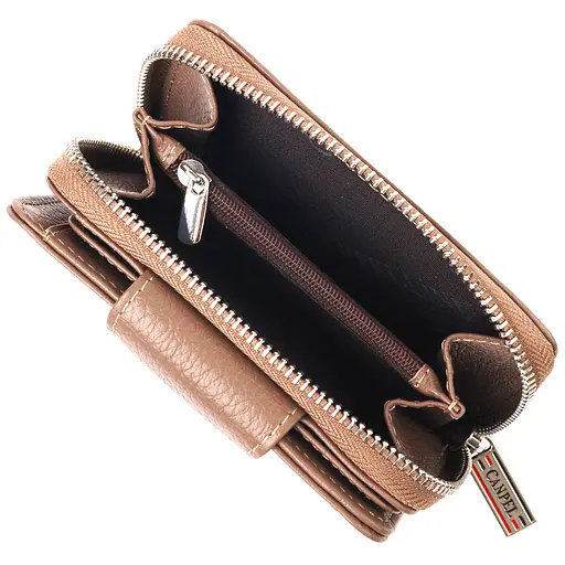 Кожаный женский кошелек Canpellini 9.5х13.2х3 см acs0025115 - фото 6