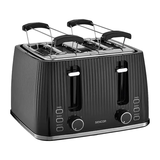 Тостер Sencor STS7541BK чорно-сріблястий 1860 Вт