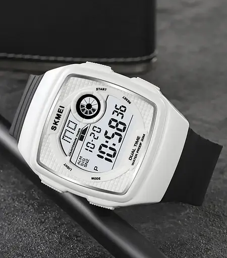 Годинник чоловічий наручний спортивний Skmei 2208 (Білий) - фото 4
