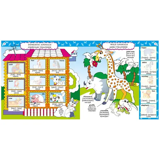 Дитяча книга Розвивалочка "Вивчаємо English" Ранок 1581003, 80 наліпок - фото 3