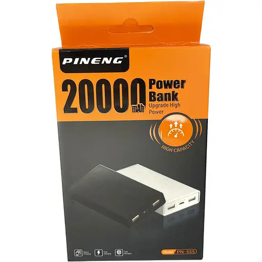 Турецкий Power bank Pineng на 20000mAh. Универсальная мобильная батарея. Мощный повербанк 20000 - фото 3