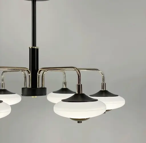 Світлодіодна люстра з унікальними плафонами Line.F Кількість ламп 8 - фото 2