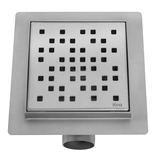 Трап для душу Rea Dots 12x12 nickiel brushed REA-G6202 - фото 3