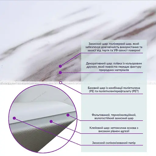 Самоклеящаяся виниловая плитка 600х300х1,5мм, цена за 1 шт. (СВП-111) Глянец SW-00000500 - фото 3