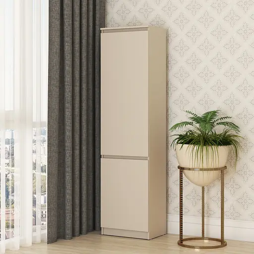 Пенал закрытый MebelStar Нео 2Д 50x35x190 см Кашемир (MBS-1164) - фото 1