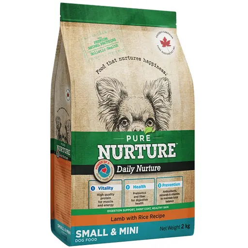 Сухий корм Pure Nurture для дорослих собак малих та дрібних порід з ягням та рисом 2 кг - фото 1