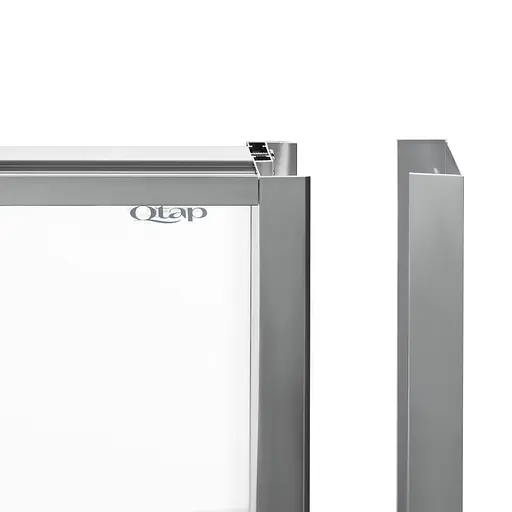 Душова кабіна Qtap Scorpio CRM10115-AC6 100x100 см, скло Clear 6 мм, покриття CalcLess, без піддона, Універсальна, хром, без поддона - фото 3