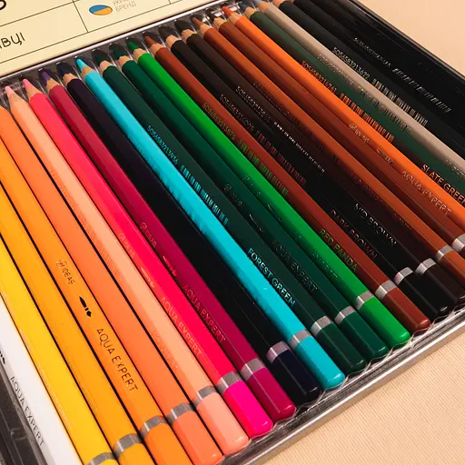 Набір олівців акварельних 99IDEAS "Aqua Expert" 24 кольори, Animal Set, металева коробка, 99AE-24ANIM - фото 5