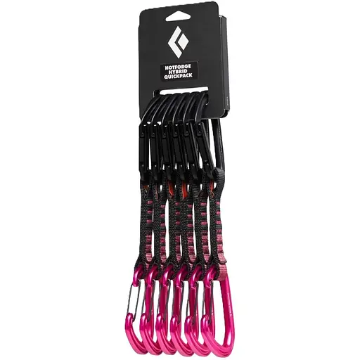 Набір відтяжек Black Diamond HotForge Hybrid Quickpack 12 cm 6 штук Ultra Pink (1033-BD 3811236015ALL1)