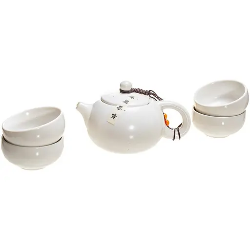 Набор чайный Белый Сиши 200 мл + 4 пиала 40 мл - фото 2