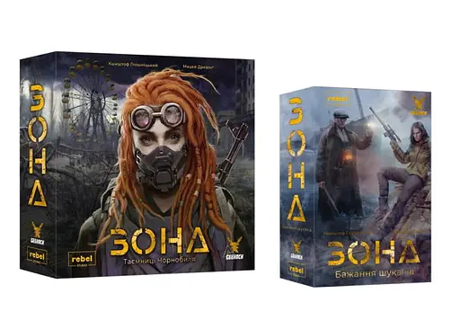 Настільна гра Geekach Games Зона. Таємниці Чорнобиля з доповненням Бажання шукачів (укр.) (GKCH096Z+1)