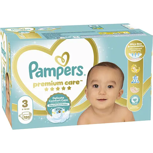 Уцінка.  Підгузки Pampers Premium Care 3 (6-10 кг) 120 шт. - фото 2