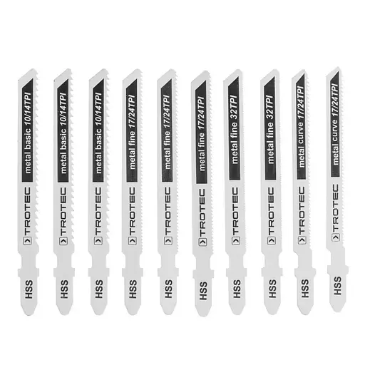 Набор пильных полотен для электролобзика Trotec Metal Set 10 шт. (DAS302821)