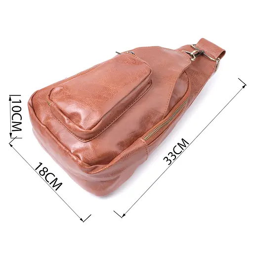 Женская сумка Vintage из экокожи с акцентом на текстильном ремне 18х33х10 см sum0026946 - фото 3